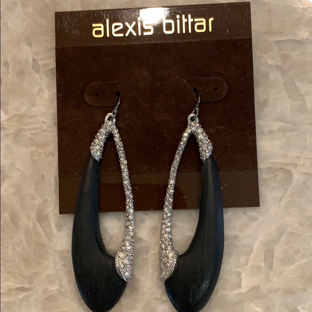 Alexis Bittar lucite and crystal earrings